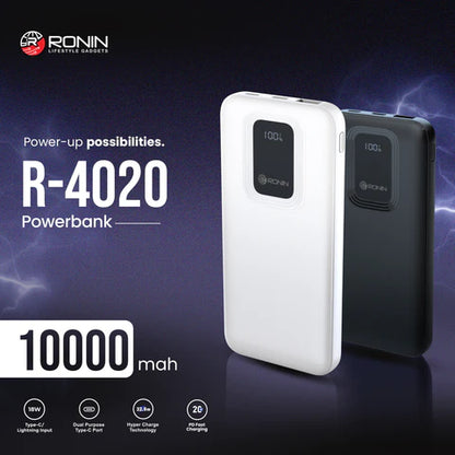 RONIN R-4020 Power Bank | Digital Display | 10000 mAh